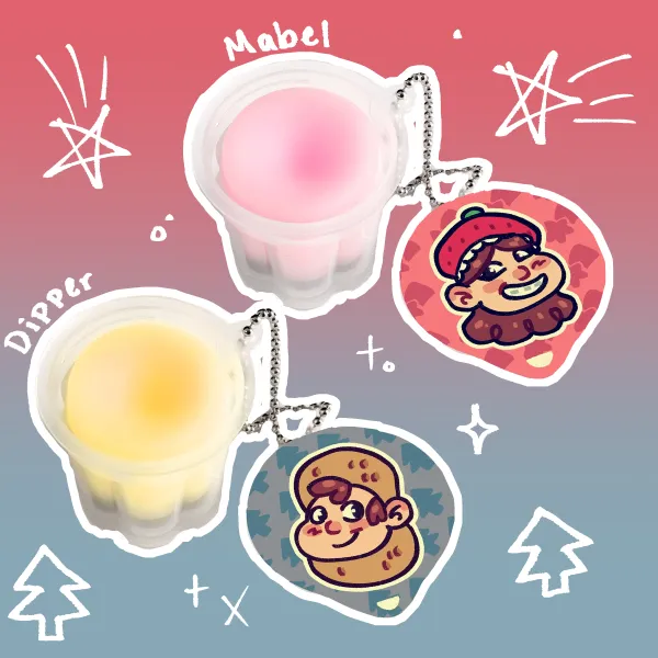 Dipper and Mabel Jelly Puddings