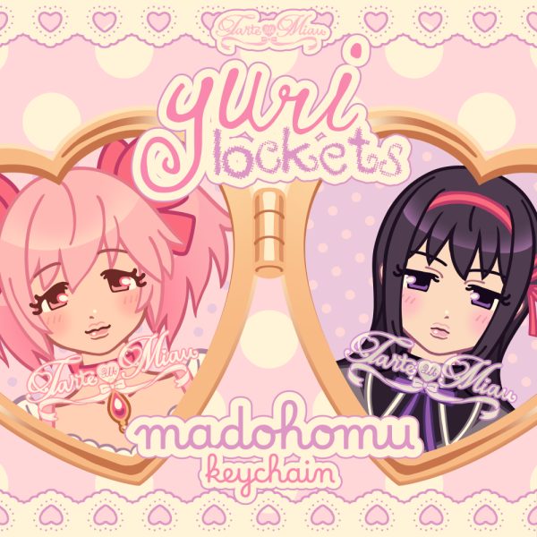YURI LOCKET ♡ MadoHomu Keychain