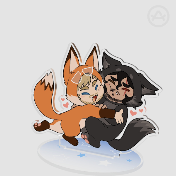 FoxGrace WolfSimon Acrylic Standee