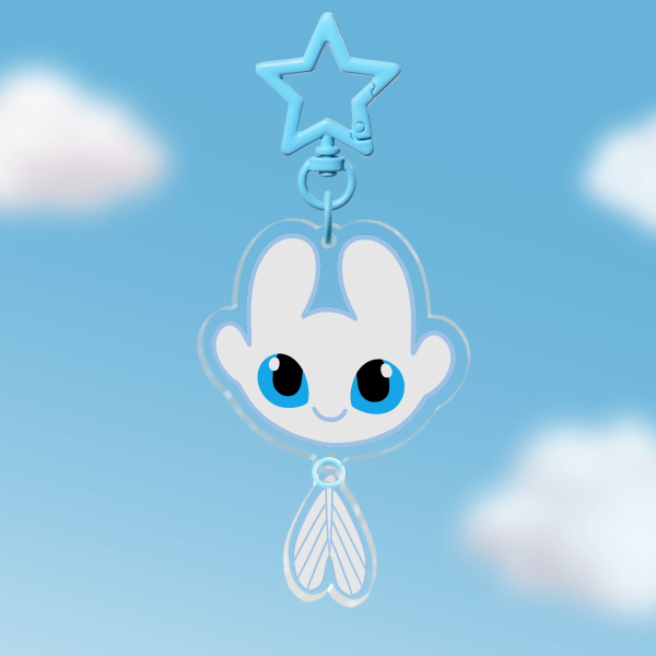 Light Fury Connection Acrylic Keychain