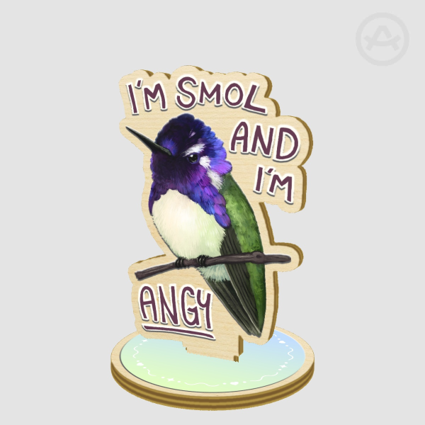 Costa's Hummingbird - Wood Standee