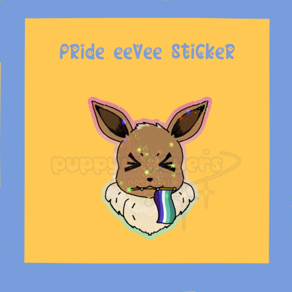gay eevee sticker