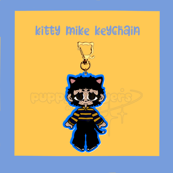 kitty mike keychain
