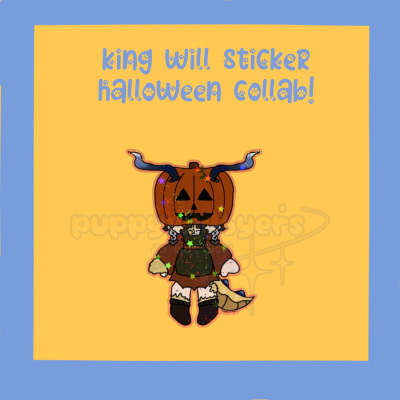 oc - halloween collab king will sticker