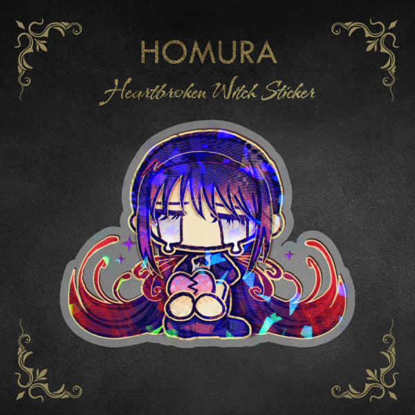 Homura Heartbreak (Clear PET Vinyl Die Cut Sticker)