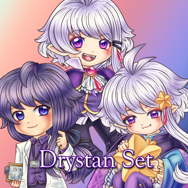 Drystan set - Charms and Stickers