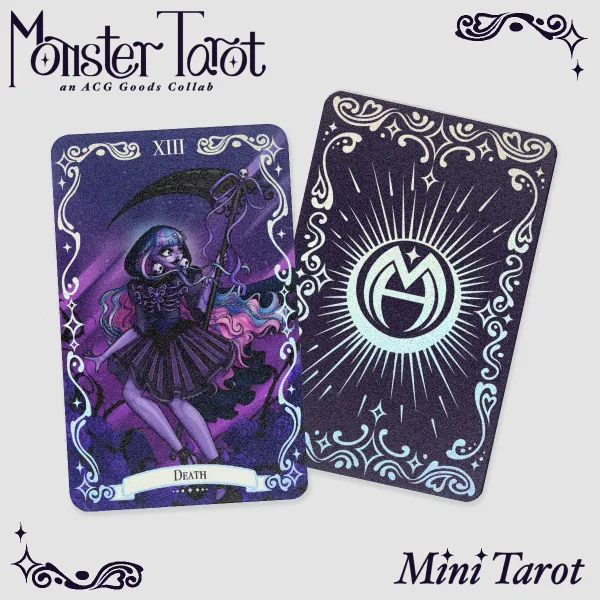 Death Monster Tarot Mini Holographic Card