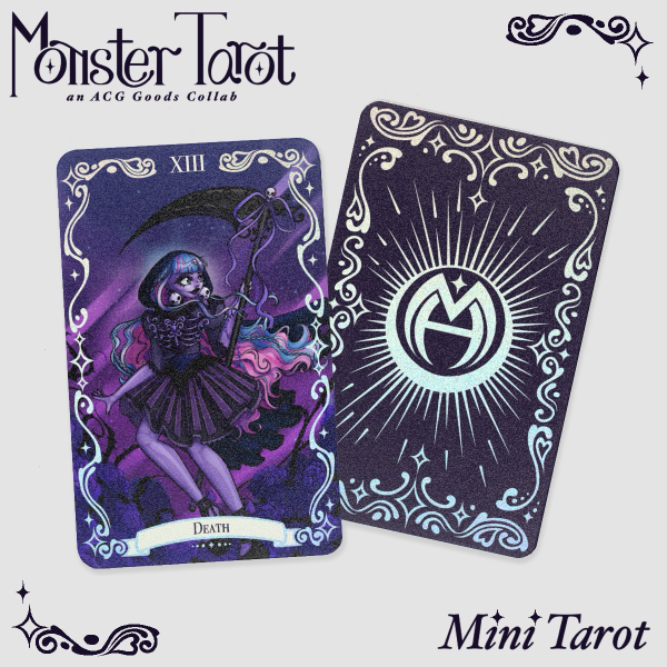 Death Monster Tarot Mini Holographic Card