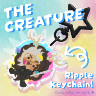 Chibi Creature Felix Ripple Keychain || Felix Was Here