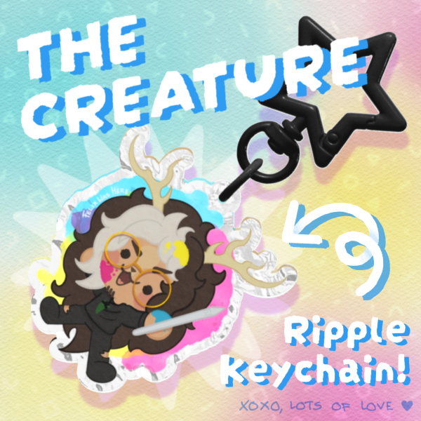 Chibi Creature Felix Ripple Keychain || Felix Was Here