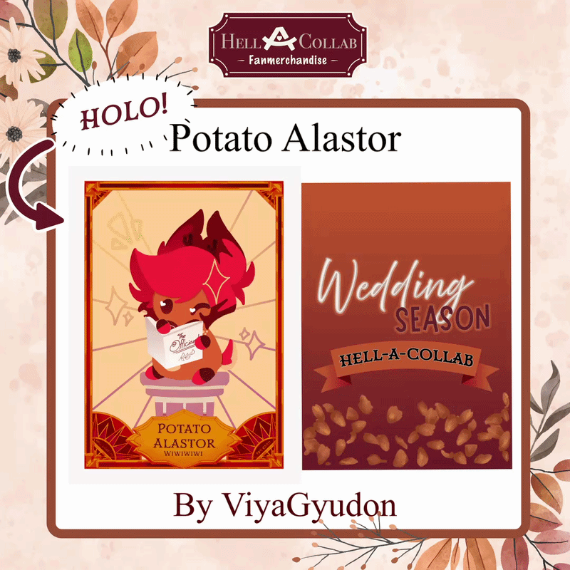 Potato Alastor Wedding Card Hell-a-Collab