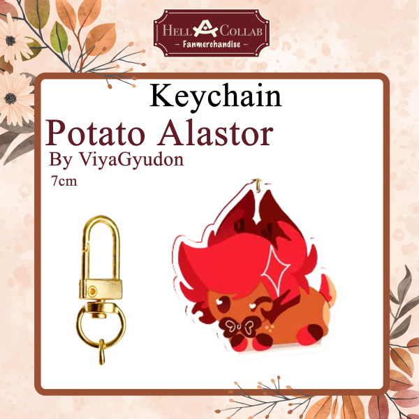Potato Alastor Wedding Keychain Hell-a-Collab