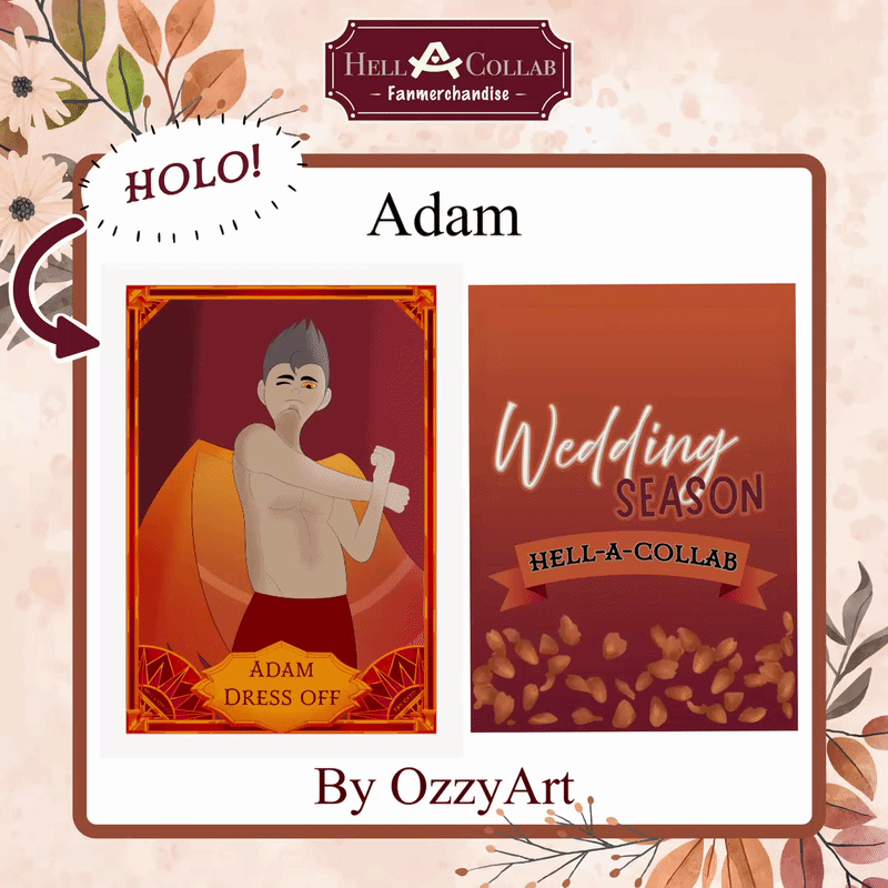 Adam-Trading Card-Hellacollab Wedding Collection
