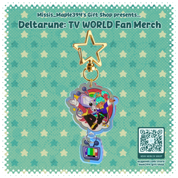 ACRYLIC DUO KEYCHAIN ~ DRFF COLLAB - Mr. Ant Tenna & Static Hatsune Miku