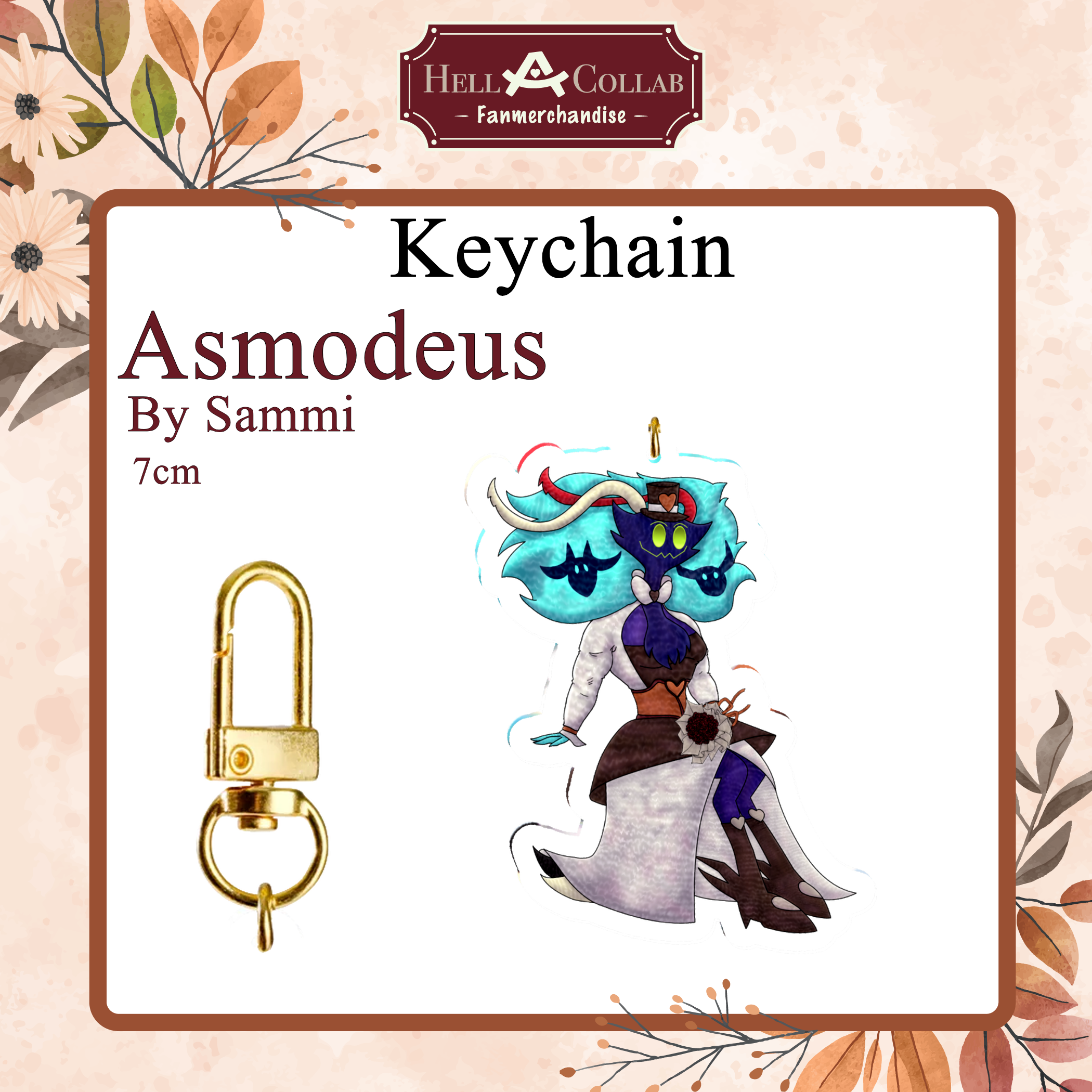 Asmodeus Keychain Wedding Hellacollab