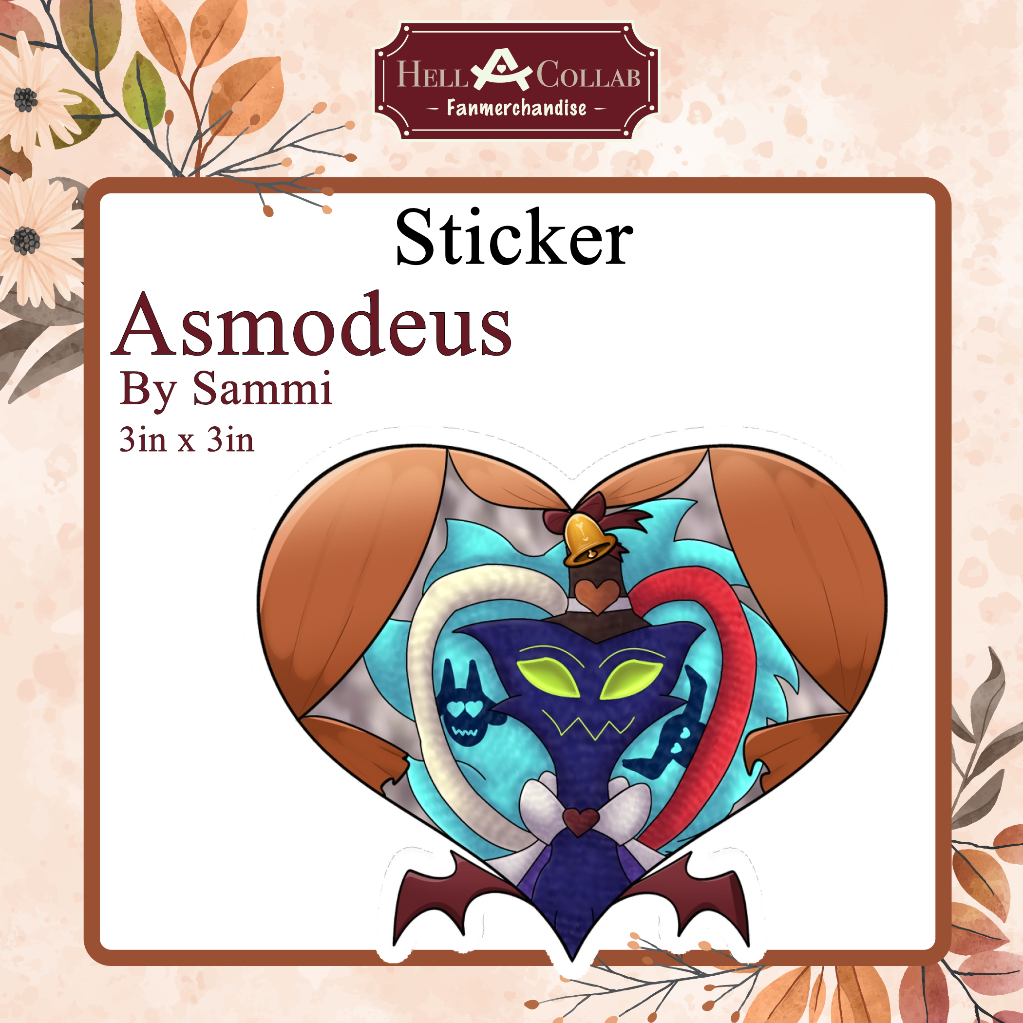 Asmodeus Sticker Wedding Hellacollab