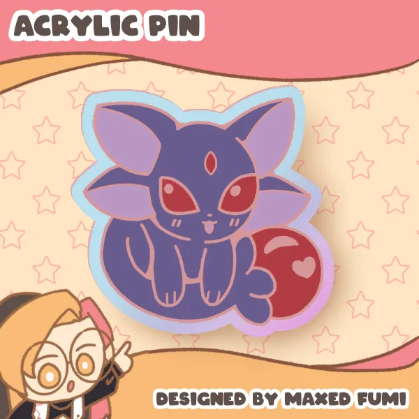 Acrylic Pin - Ruby