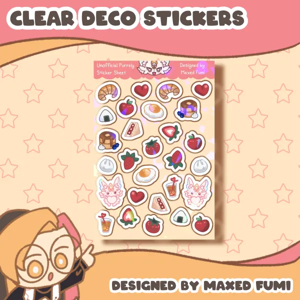 Clear Deco Sticker Sheet 01