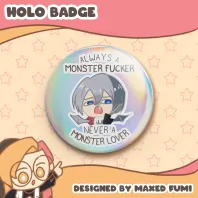 Spooky Evan - Monster What? Badge