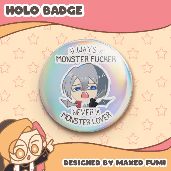 Spooky Evan - Monster What? Badge