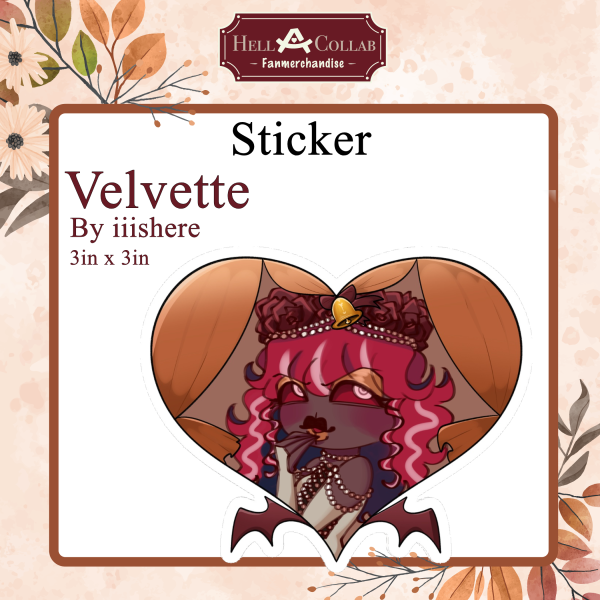 Velvette | Die Cut Sticker | HellACollab Wedding Collection