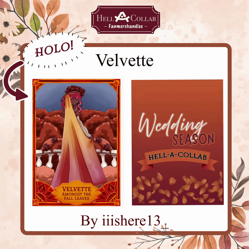 Velvette | Holographic Photocard | HellACollab Wedding Collection
