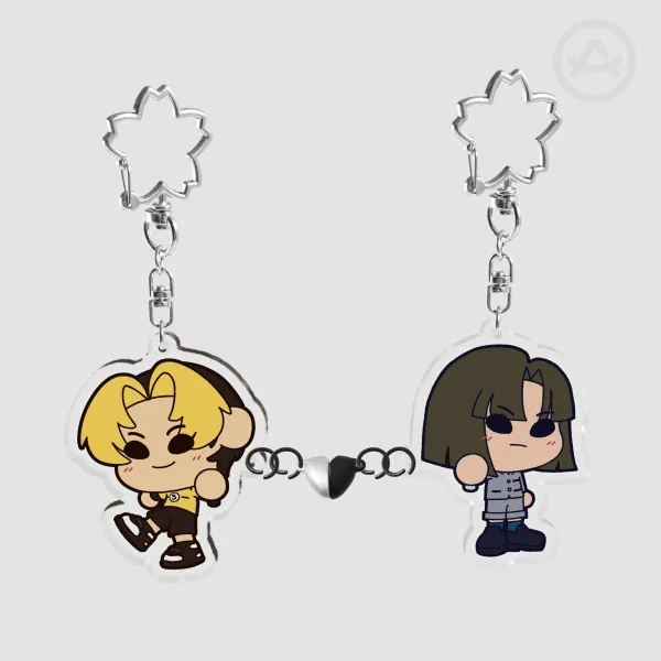 Akiharu Magnet Heart Keychains