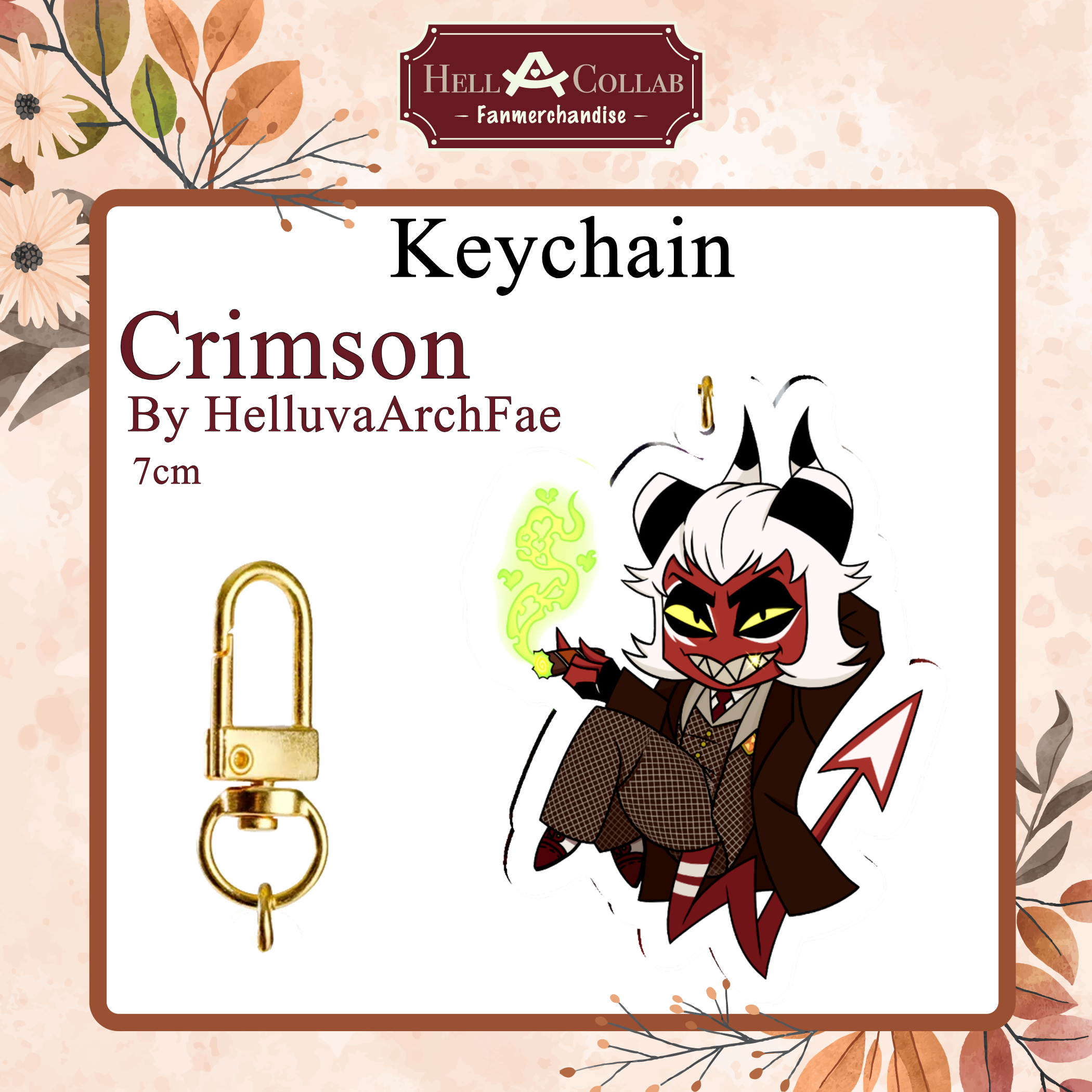 Crimson Keychain || Wedding Hell-a-Collab