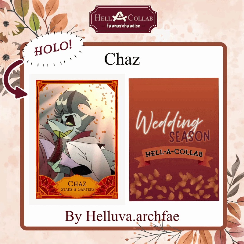 Chaz Holographic Photocard || Wedding Hell-a-Collab