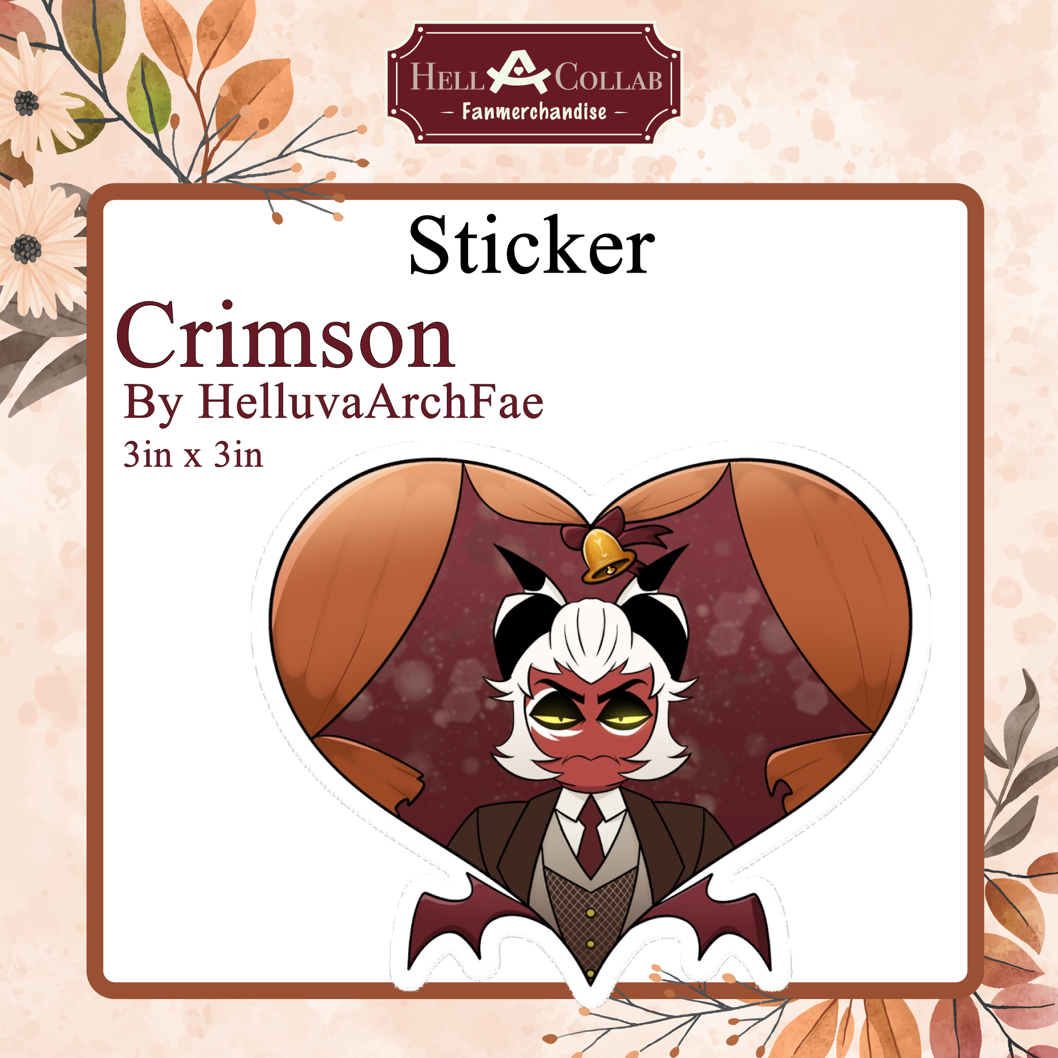 Crimson Sticker || Wedding Hell-a-Collab