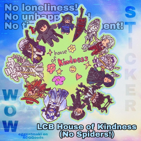 LCB House of Kindness (No Spiders!) Sticker