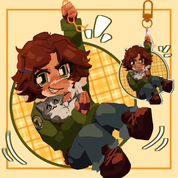 Scar Goodtimes Past Life Cabincore Hero Keychain (ft. Jellie)