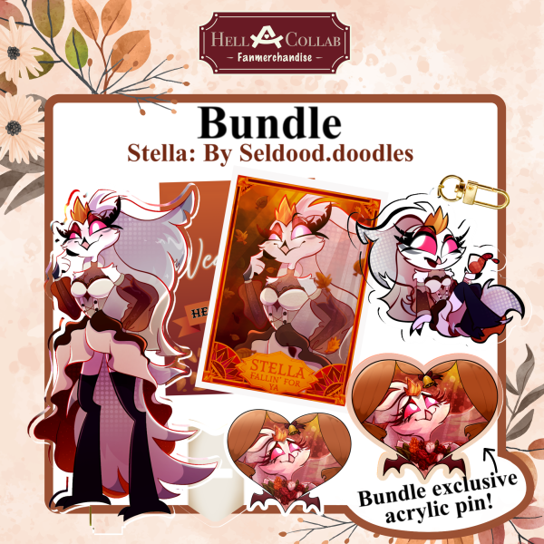 Stella-bundle with set exclusive pin!- Hellacollab fall wedding collection