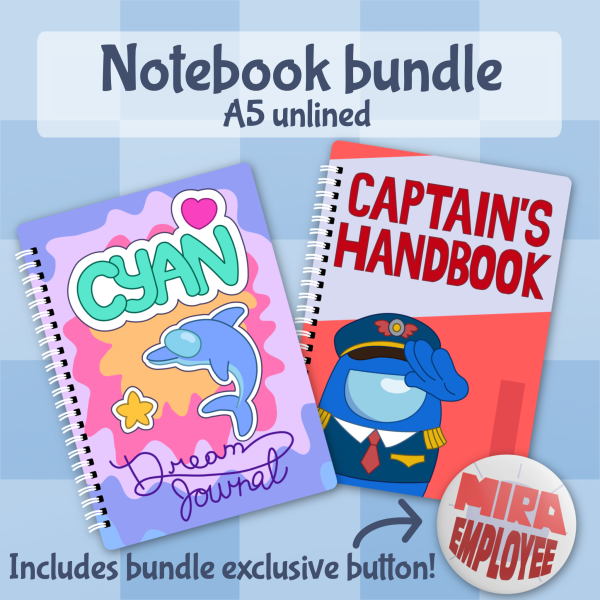 Notebook Bundle With Exclusive Button (Among us show)