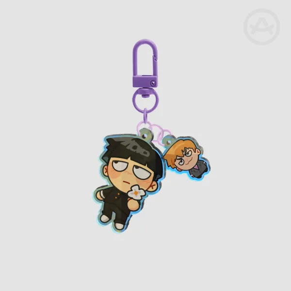 Mob and Reigen Keychain