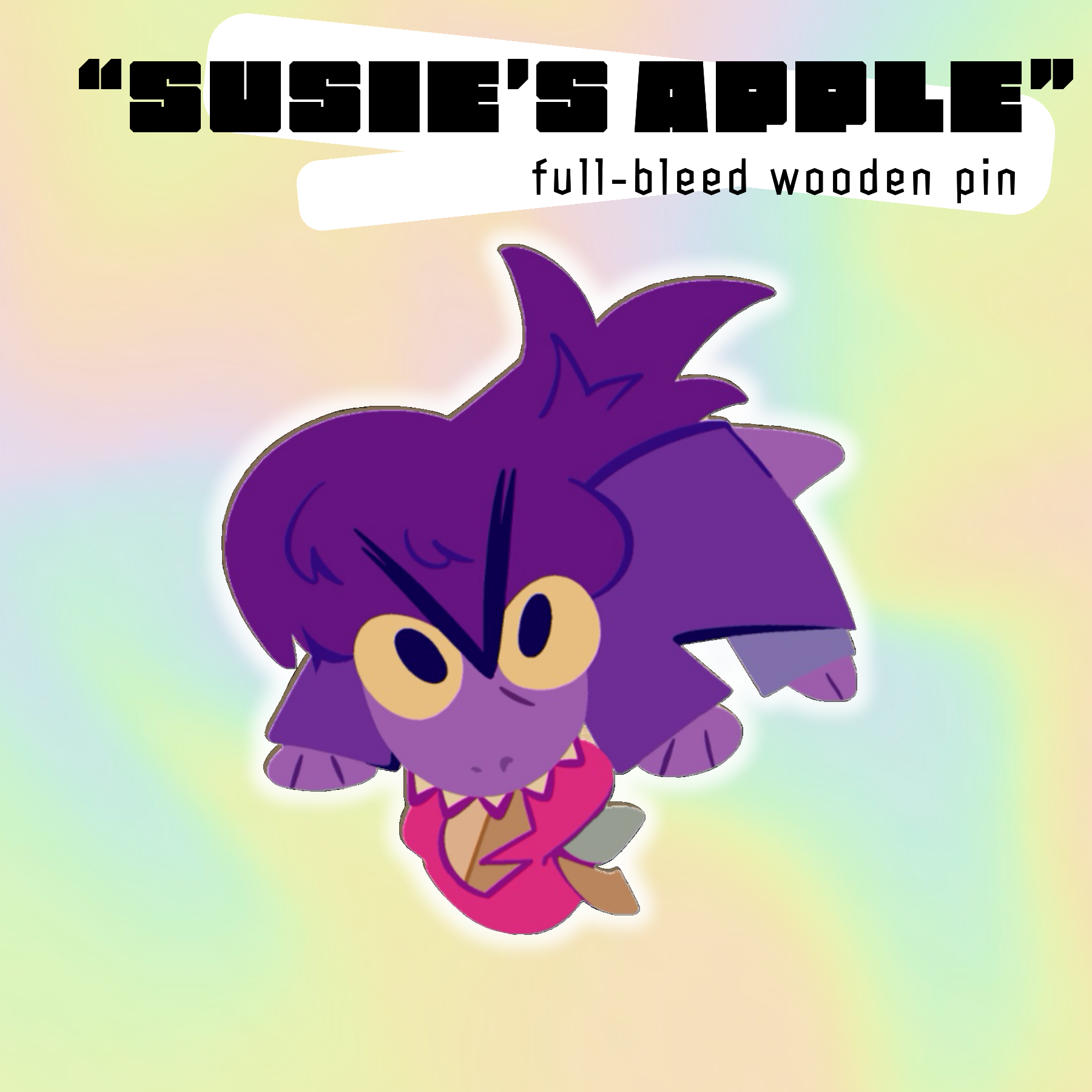 Susie’s Apple Wood Pin
