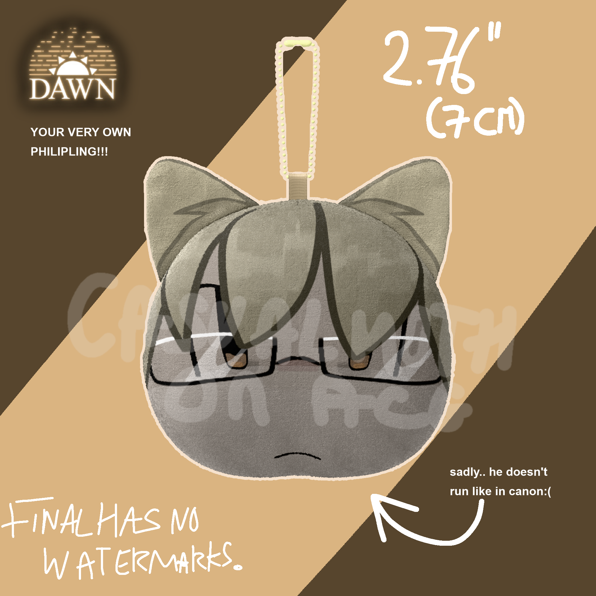 Philip Plush Keychain
