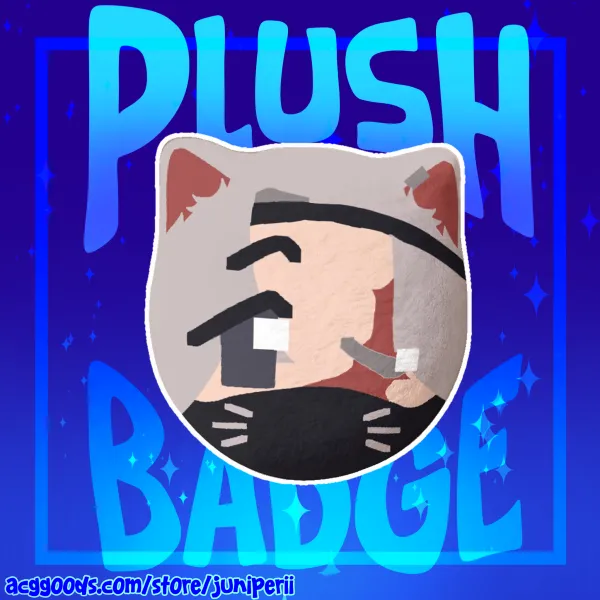 DDVAU Cat Etho Plush Badge