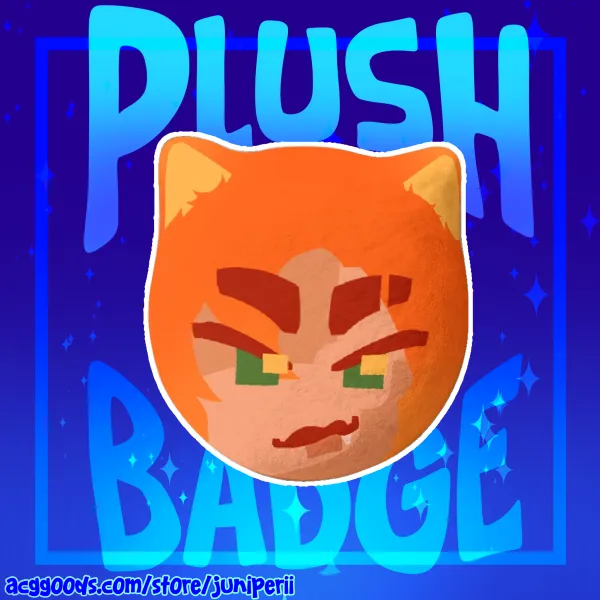 DDVAU Cat Cleo Plush Badge
