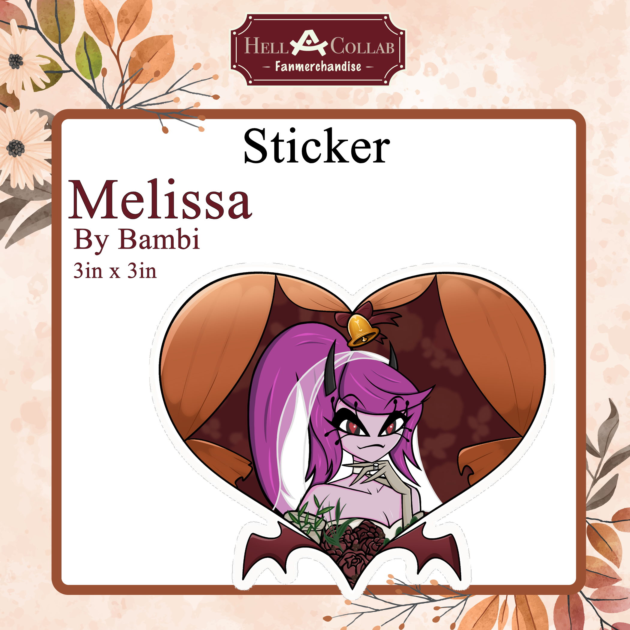 Bride Melissa Sticker || Wedding Hell-a-Collab