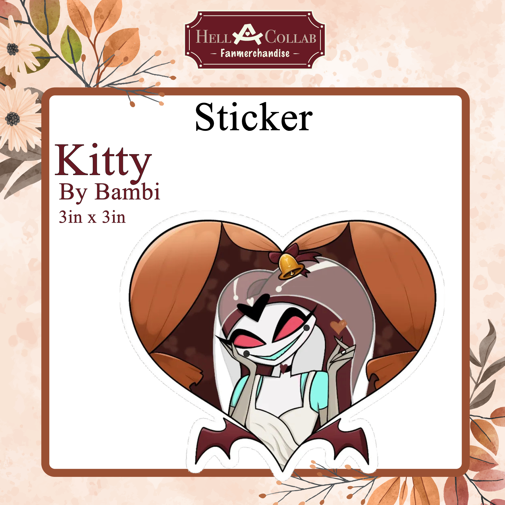 Bride Kitty Sticker || Wedding Hell-a-Collab