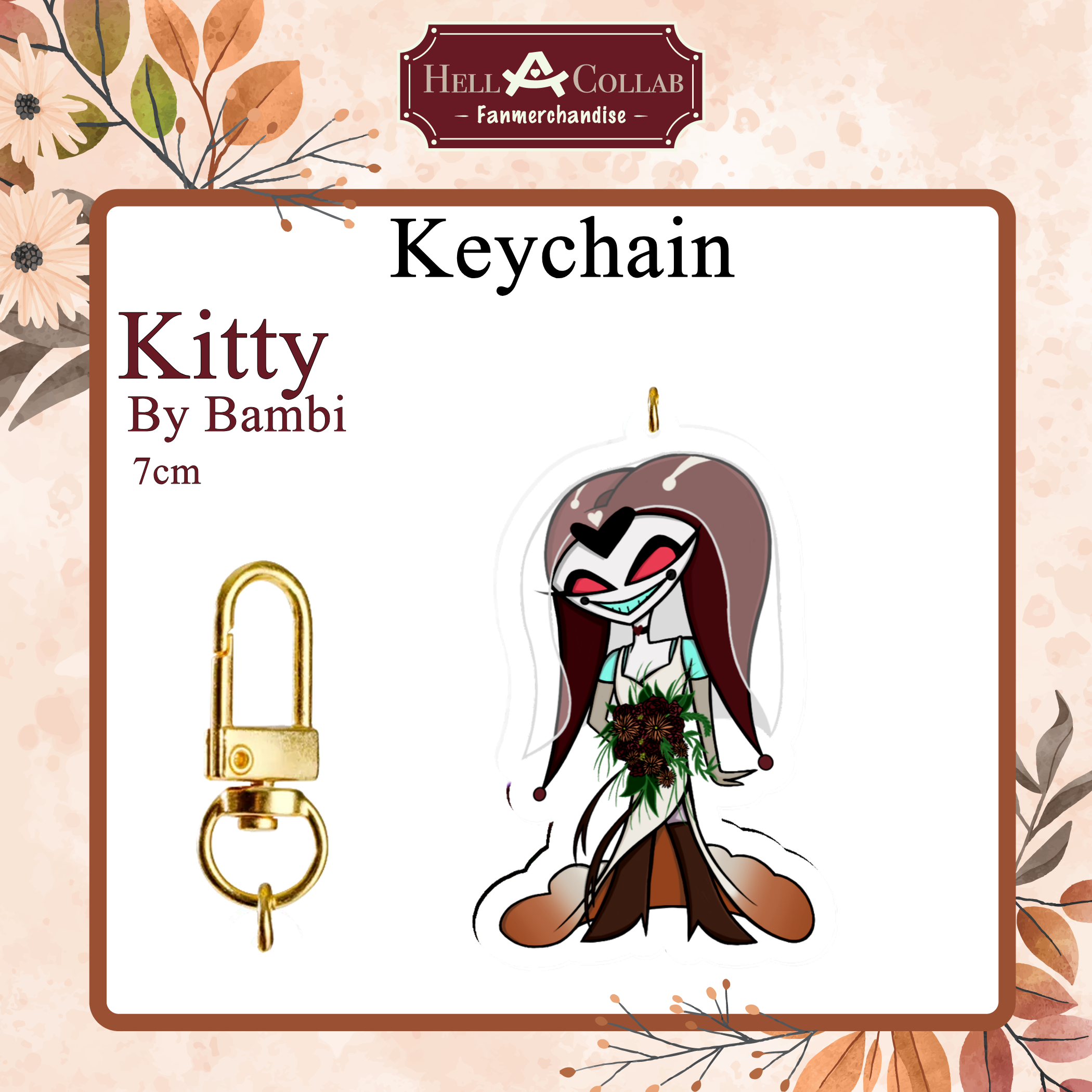 Bride Kitty Keychain || Wedding Hell-a-Collab