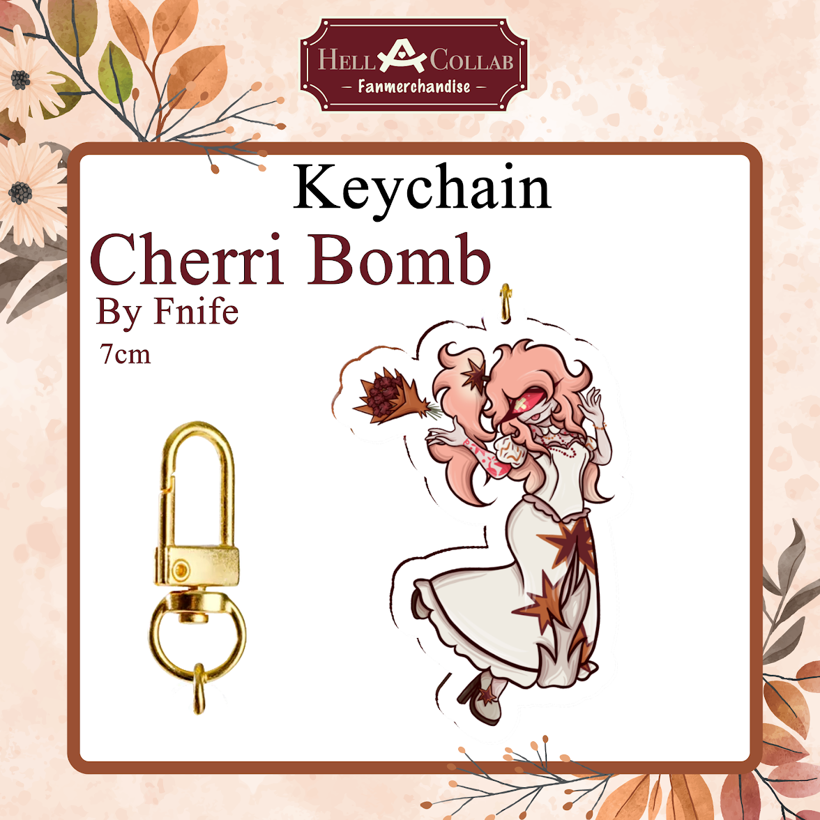 Cherri Bomb Keychain || Wedding Hell-a-Collab