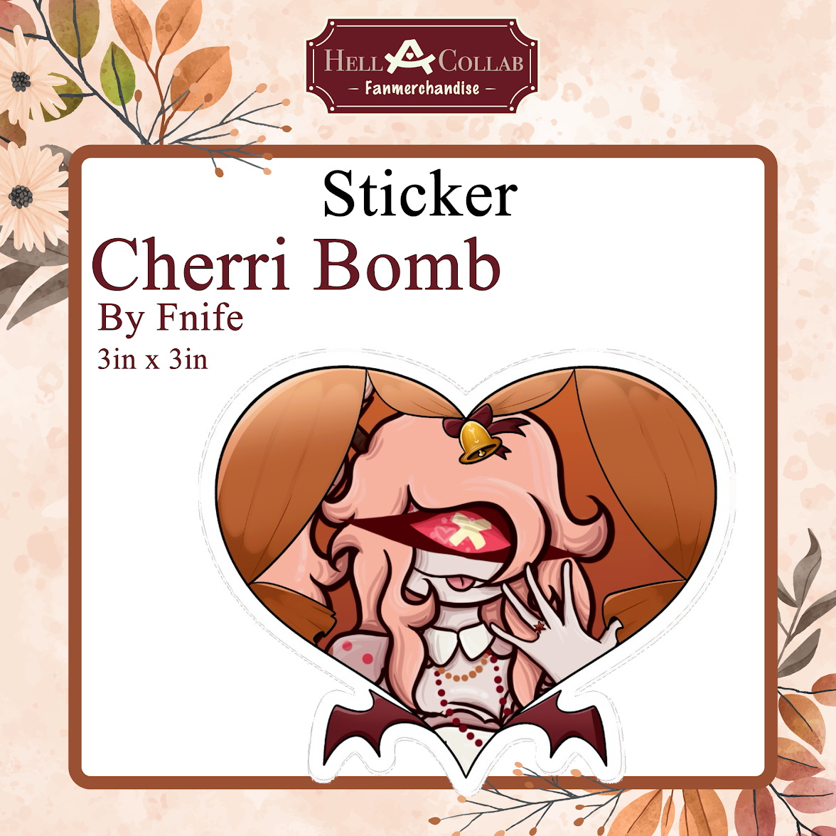 Cherri Bomb Sticker || Wedding Hell-a-Collab