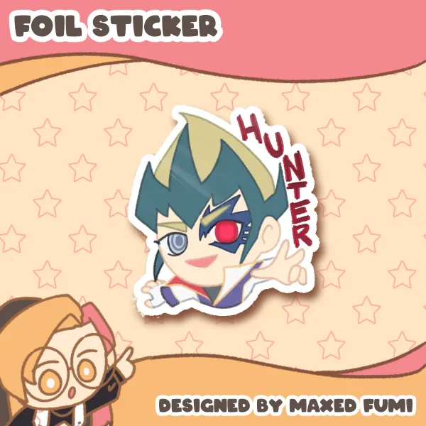 Hot Foil Sticker - Number Hunter