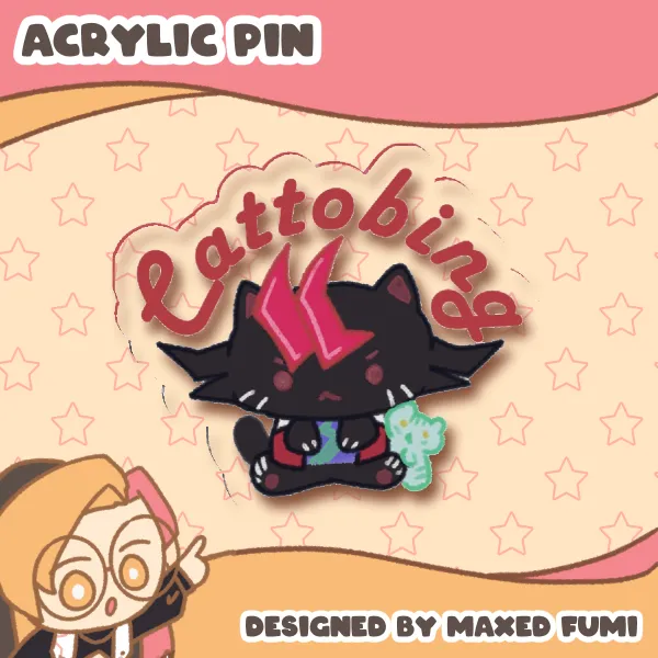 Cattobing - 5cm Acrylic Pin