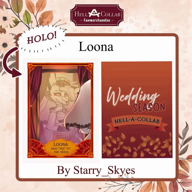 Loona Holographic Photocard | Wedding Hell-a-Collab