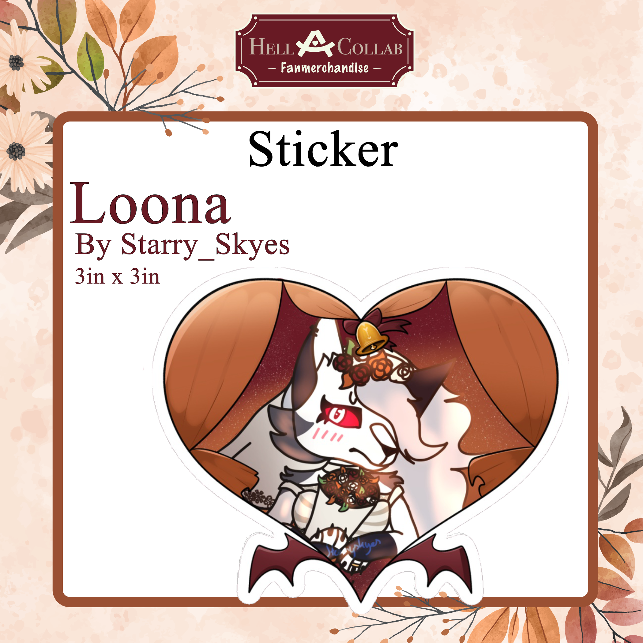 Loona Soft-Touch Sticker | Wedding Hell-a-Collab