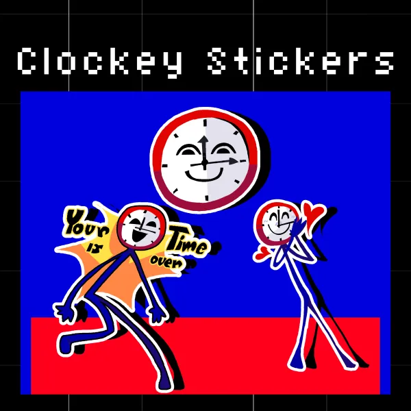 Clockey Stickers || Endacopia Sticker Pack
