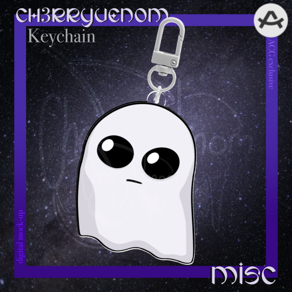 Ghost TBH keychain